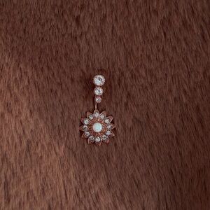 🧡 rose gold belly ring 🧡